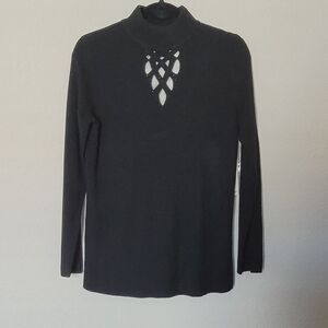 Mercer Street Studio Elegant Black Women's Top Size Large